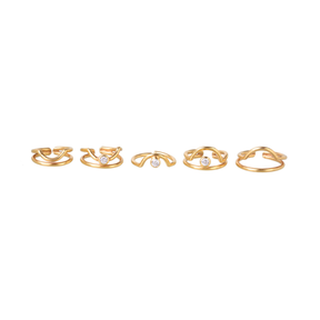 Mani 18K Gold Plated Silver 925 Nail Ring