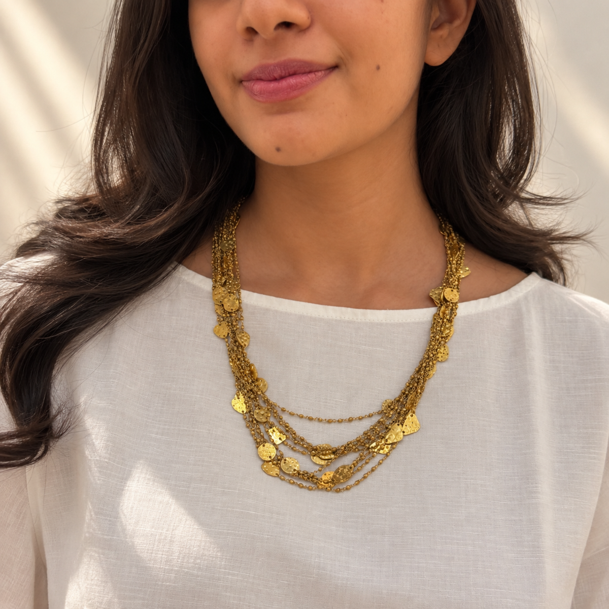 Oria Gold Plated Silver 925 Necklace