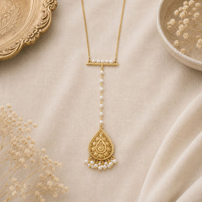 Arunya 18K Gold Plated Silver 925 Pearl Necklace