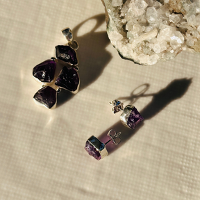 Mila Amethyst Silver 925 Earrings