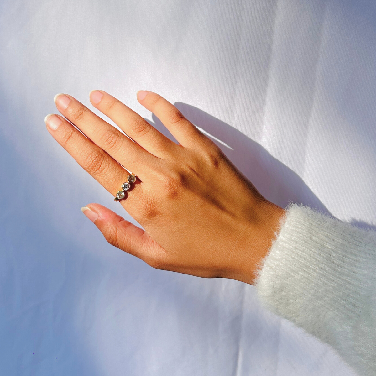 Veya Multi Stone Silver 925 Ring