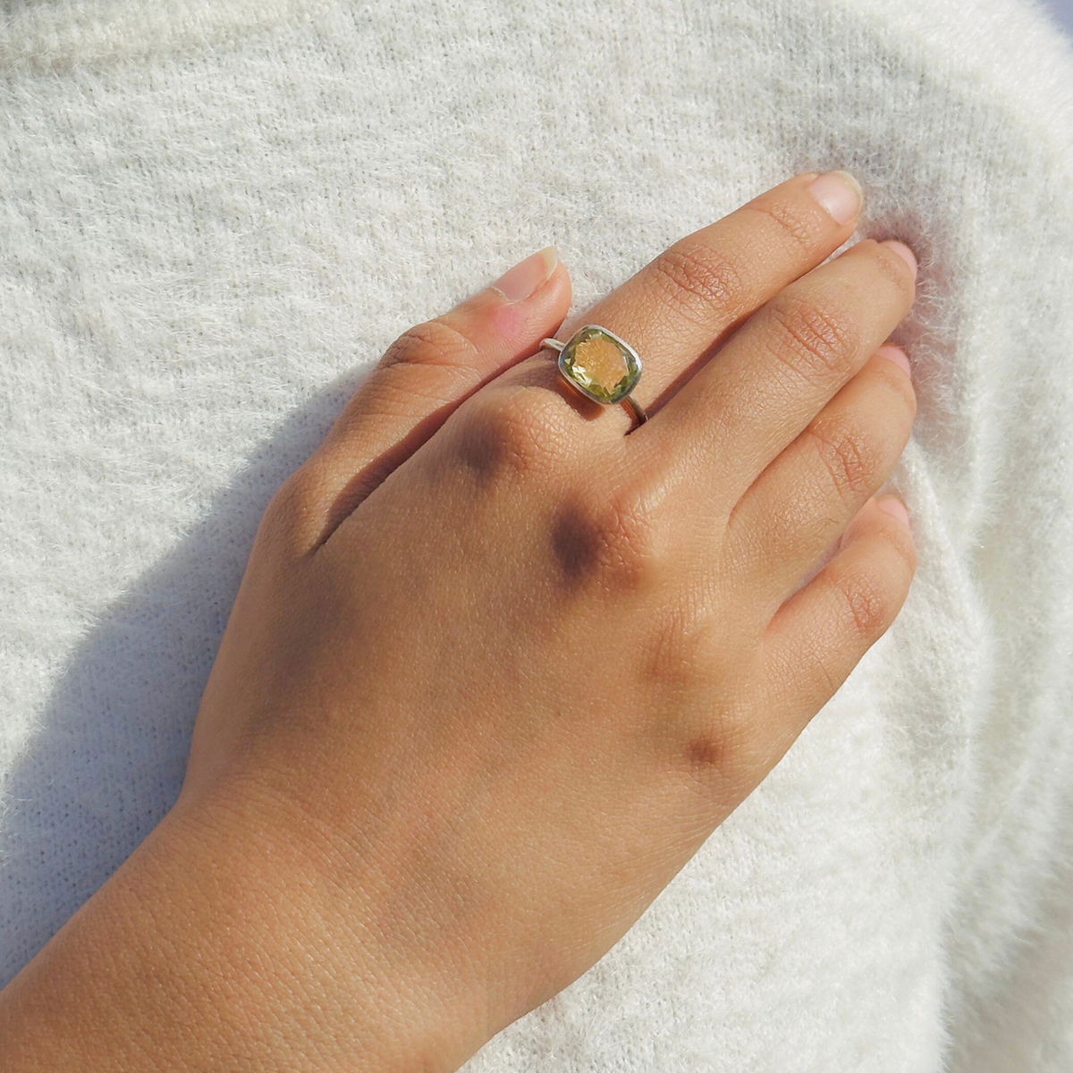 Prle Lemon Quartz Silver 925 Ring