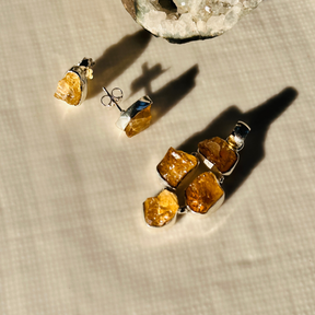 Raon Citrine 925 Studs Earrings