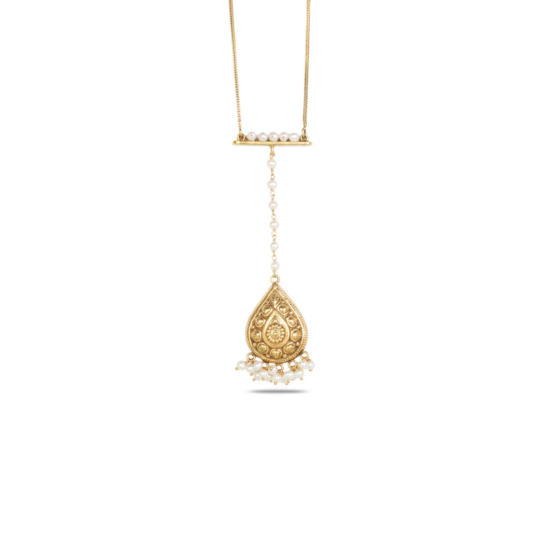 Arunya 18K Gold Plated Silver 925 Pearl Necklace