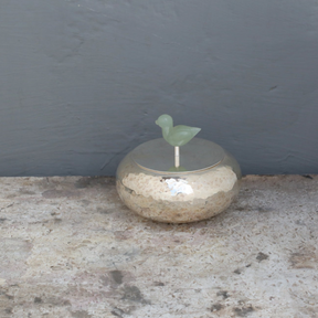 Silver 925 Storage Box With Jade Stone