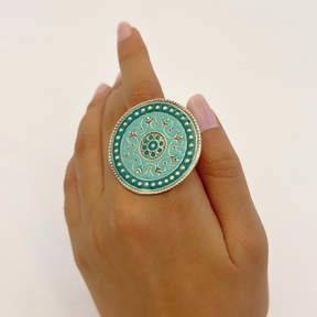 Gargi Enamel Silver 925 Ring