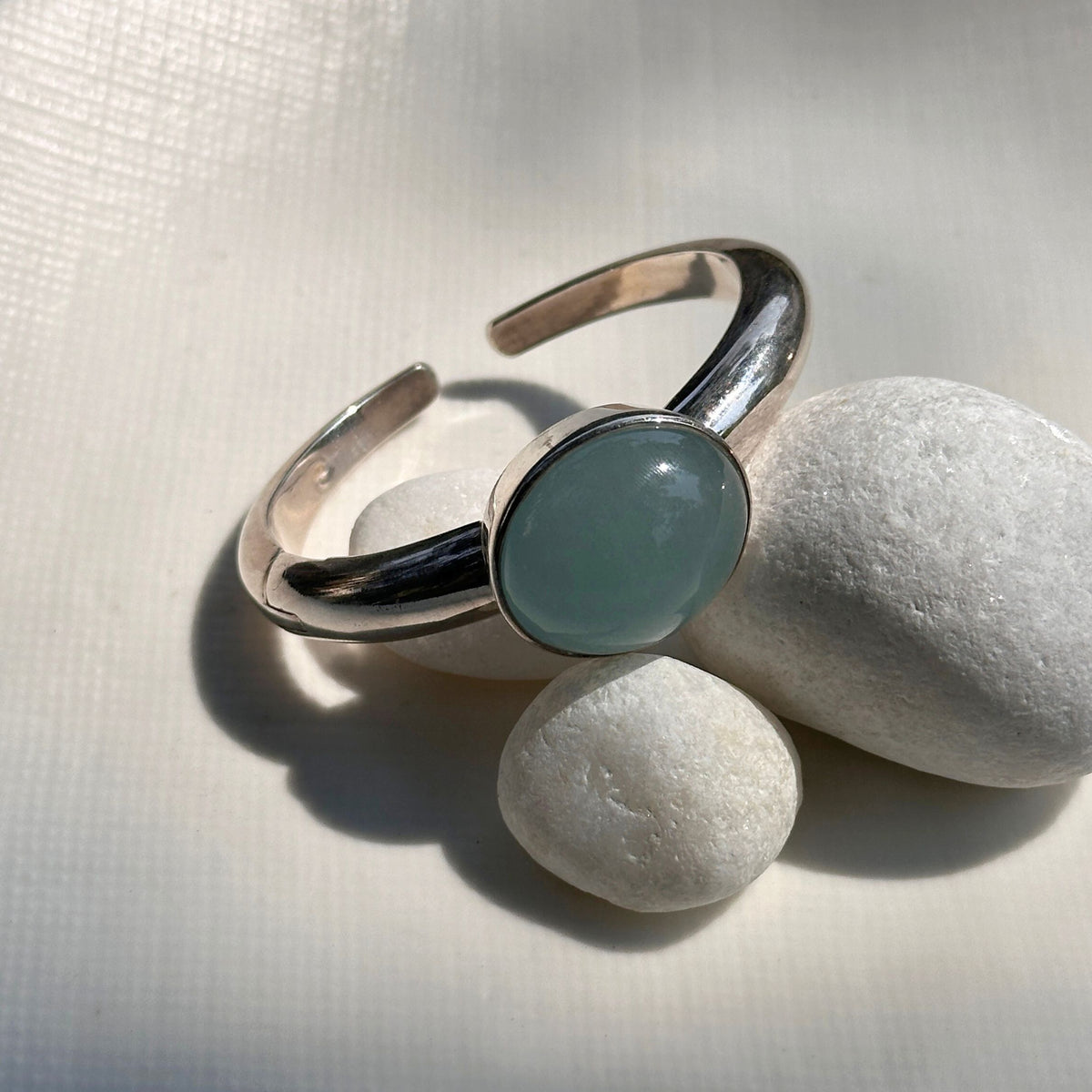 Neris Aquamarine Silver 925 Bracelet