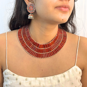 Ara Coral Silver 925 Necklace