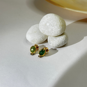 Noe Tourmaline 18k  Gold Plated Silver 925 Earrings