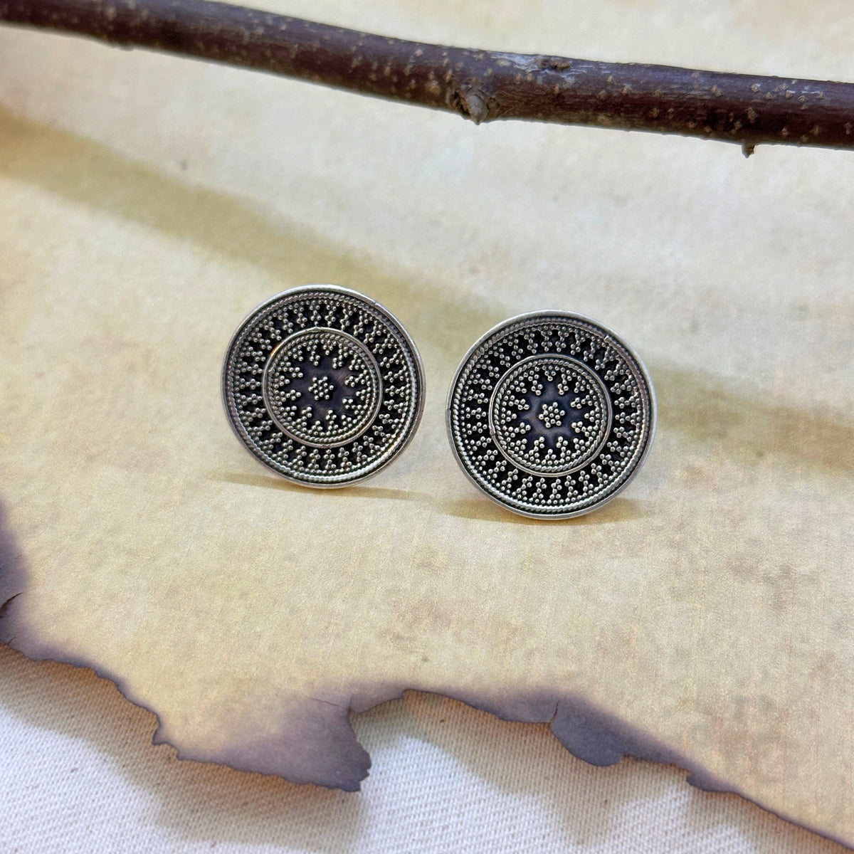 Edhas Traditional Silver 925 Earrings