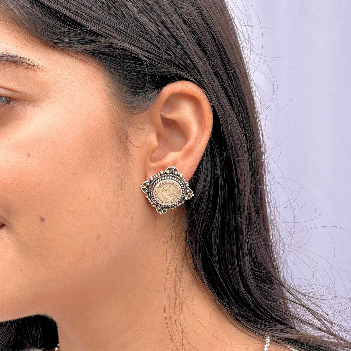 Dhir Traditional Silver 925 Earrings