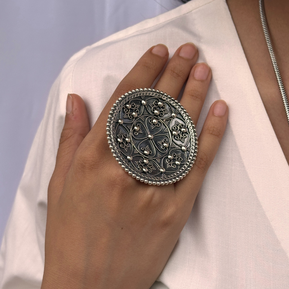 Filigree Silver 925 Ring
