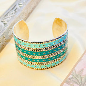 Kupara Enamel Silver 925 Cuff Bangle