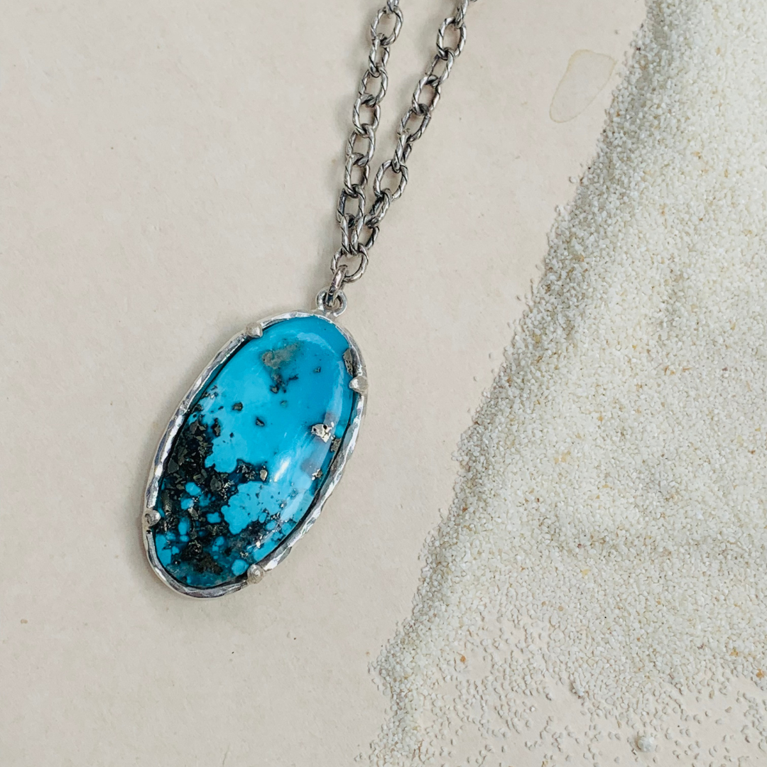 Basin Turquoise 925 Silver Necklace