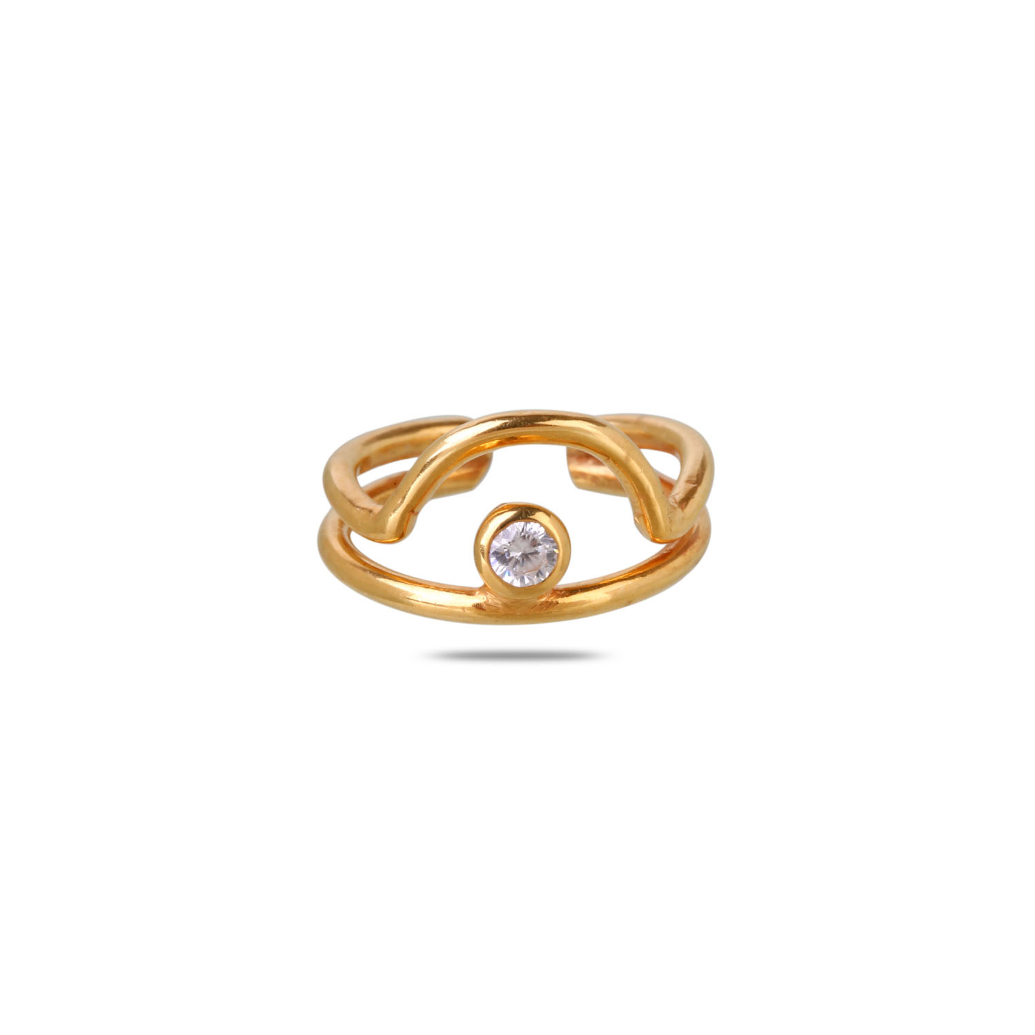 Mrina 18K Gold Plated Silver 925 Nail Ring