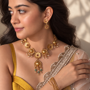 Svarna Gold Plated Silver 925 Earrings