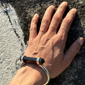 Tristen Black Onyx Silver 925 Men's Bracelet - Main Image