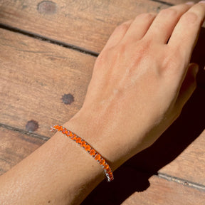 Preth Carnelian 925 Silver Bracelet