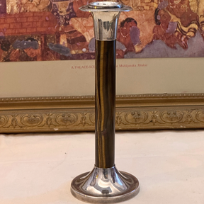 Advika Tiger Eye Silver 925 Candle Stand