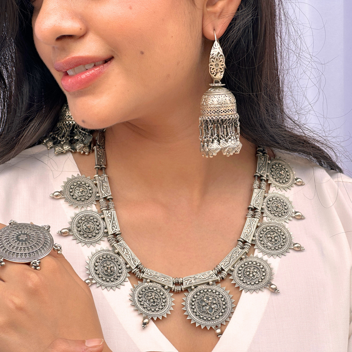 Chavanya Traditional Silver 925 Necklace