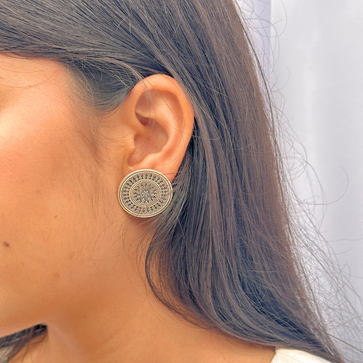 Edhas Traditional Silver 925 Earrings
