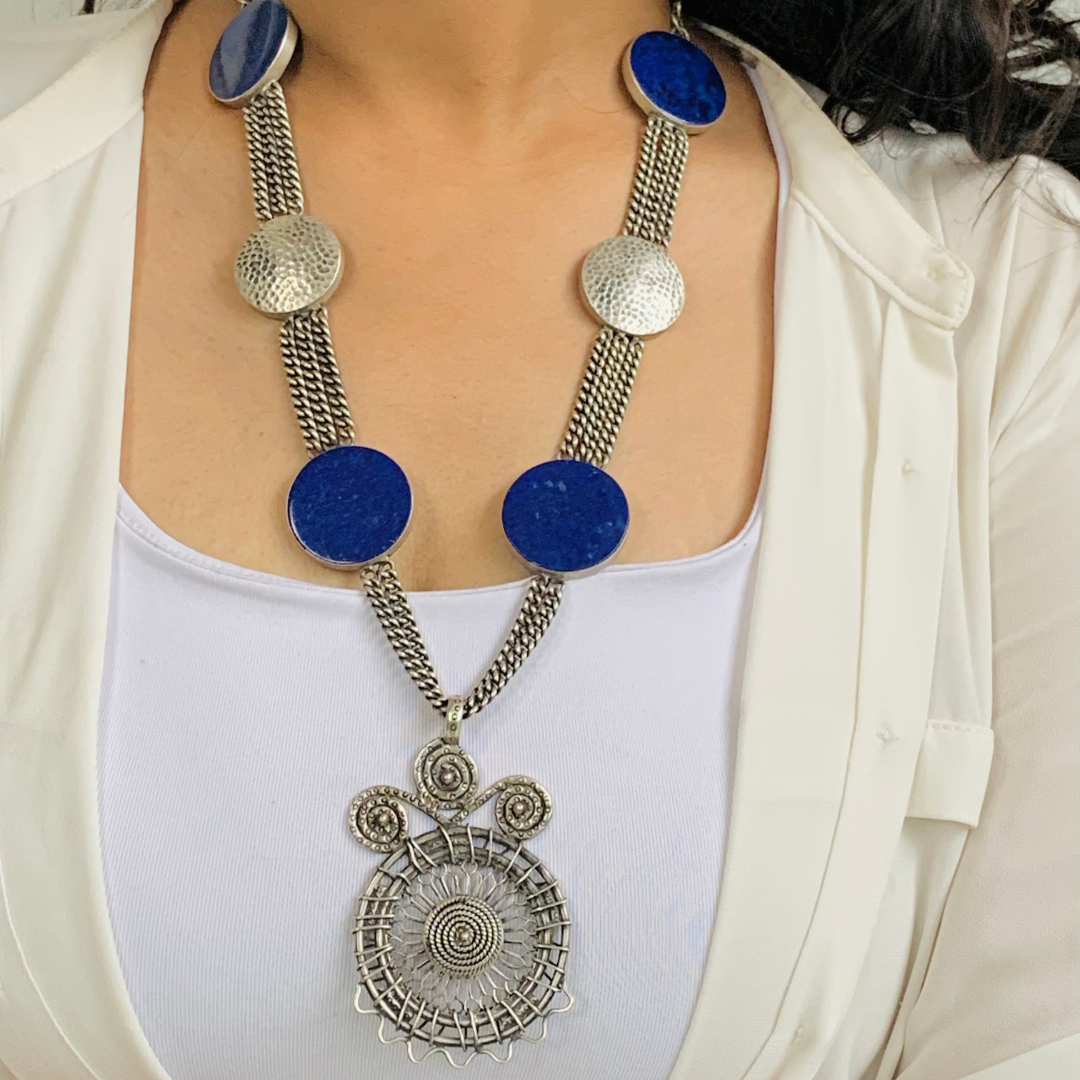 Tia silver necklace