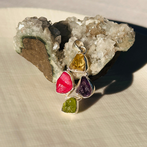 Auralis Multi Stone Silver 925 Pendant