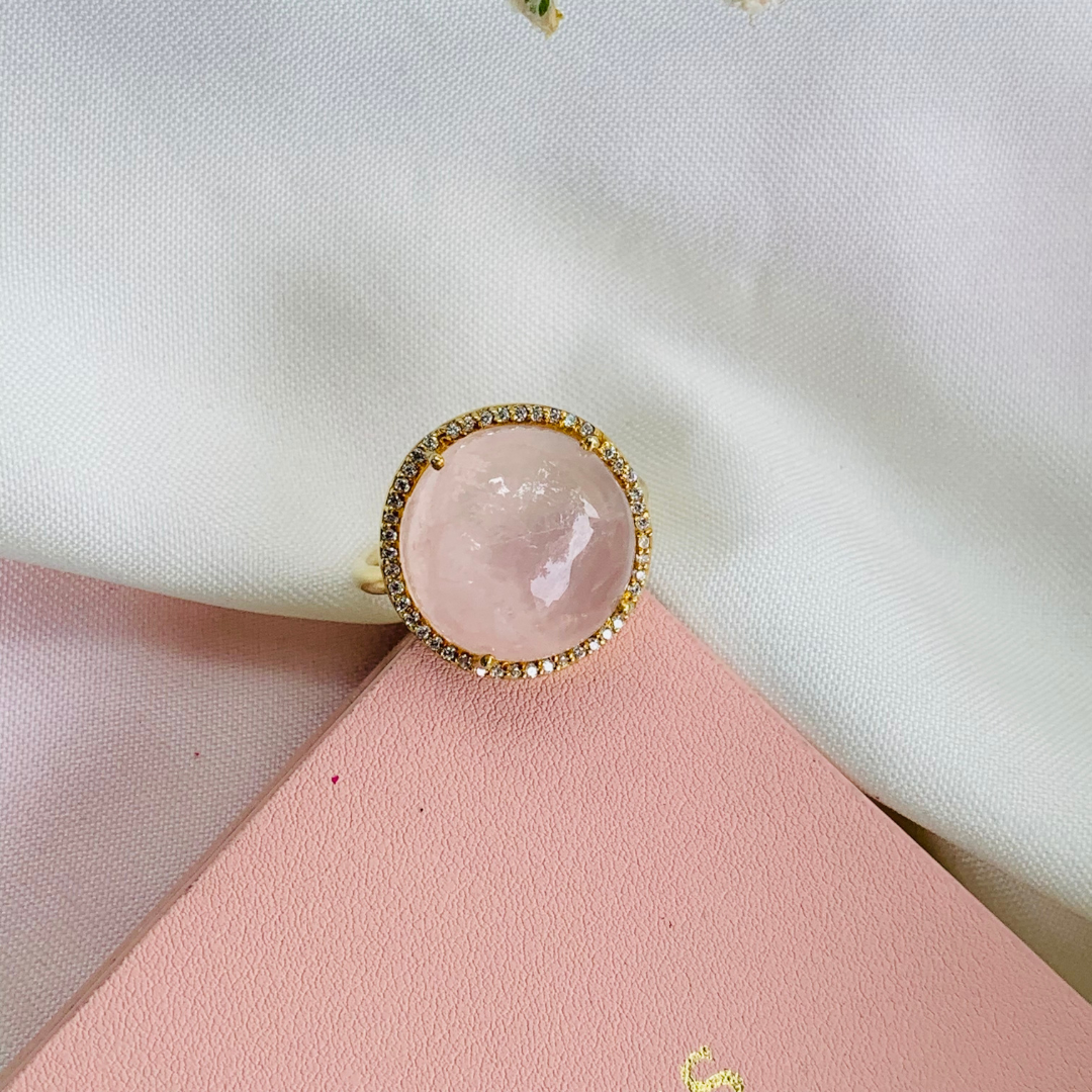 Rosy Rose Quartz Ring