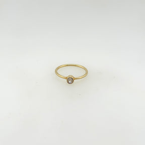 Salem Diamond Gold Plated Silver 925 Ring