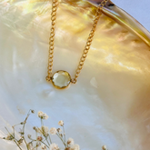 Exa Lemon Quartz Silver 925 Pendant Necklace