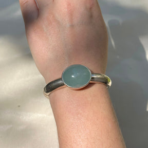 Neris Aquamarine Silver 925 Bracelet
