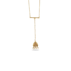 Ojasvni 18K Gold Plated Silver 925 T-shape Necklace