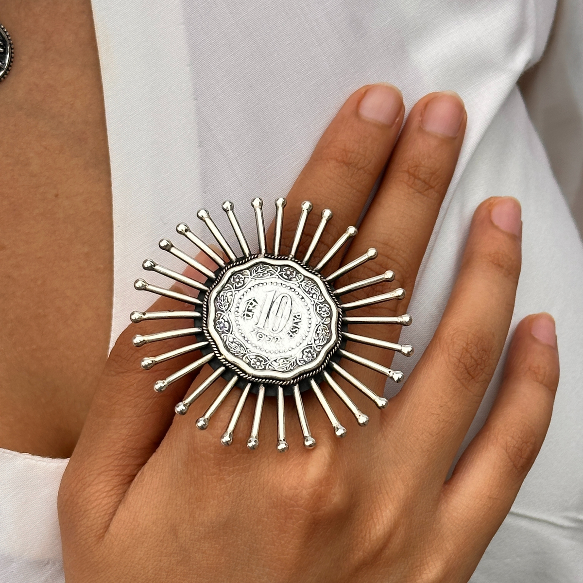 Coin Designer Silver 925 Ring