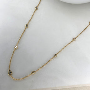 Glint Diamond Gold Plated Silver 925 Necklace