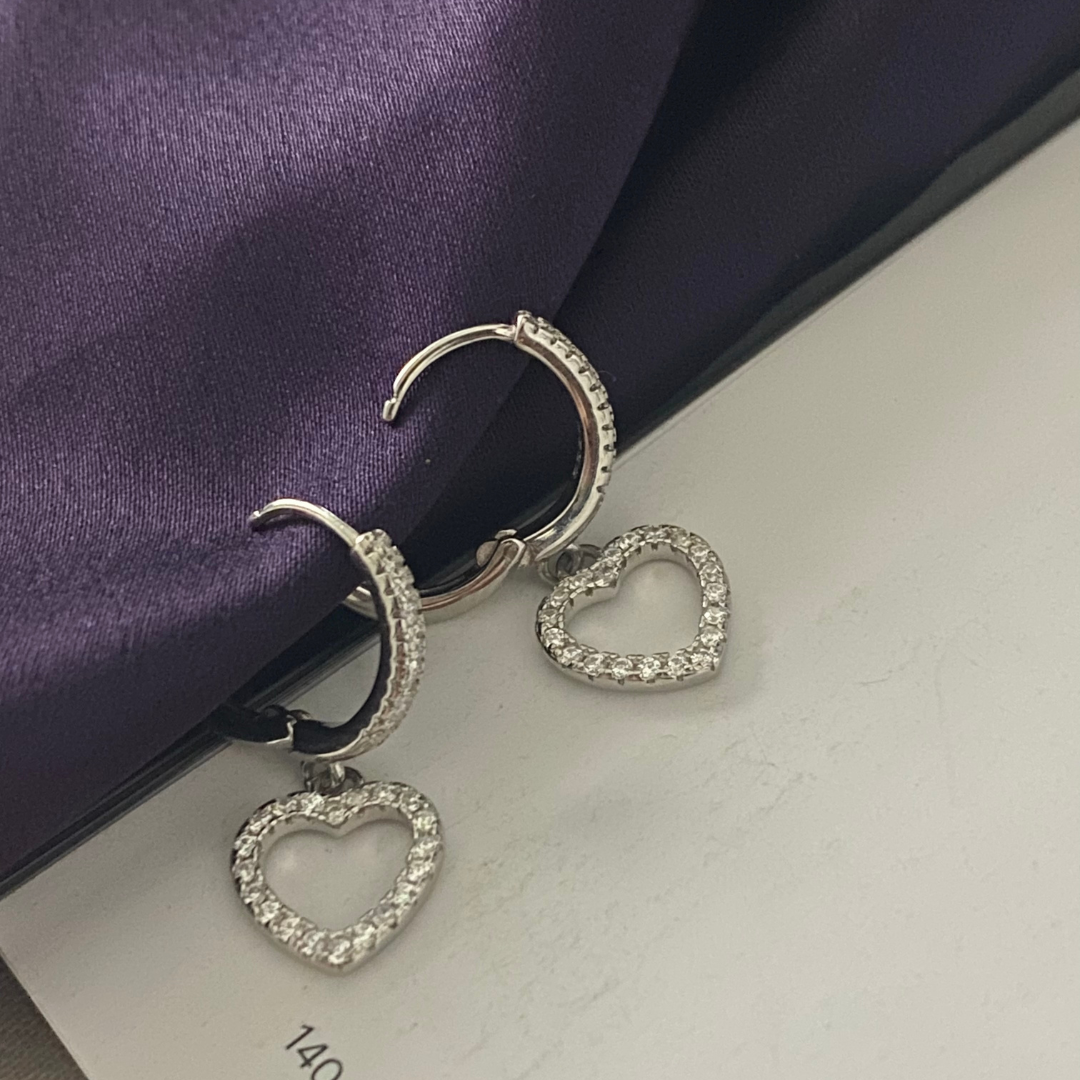 Glamour Silver Hoop Earings