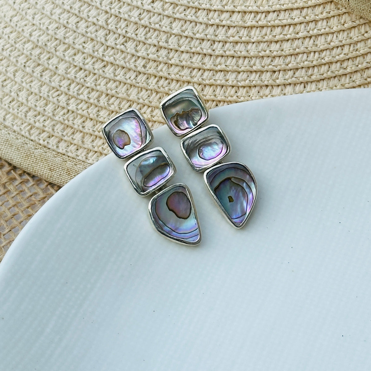 Lusture Abalone Silver 925 Earrings