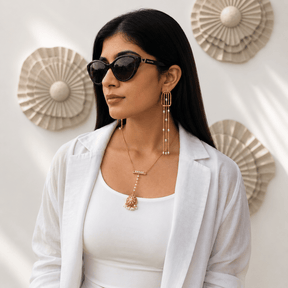 Reva 18K Gold Plated Silver 925 Pearl Drop Long Earrings