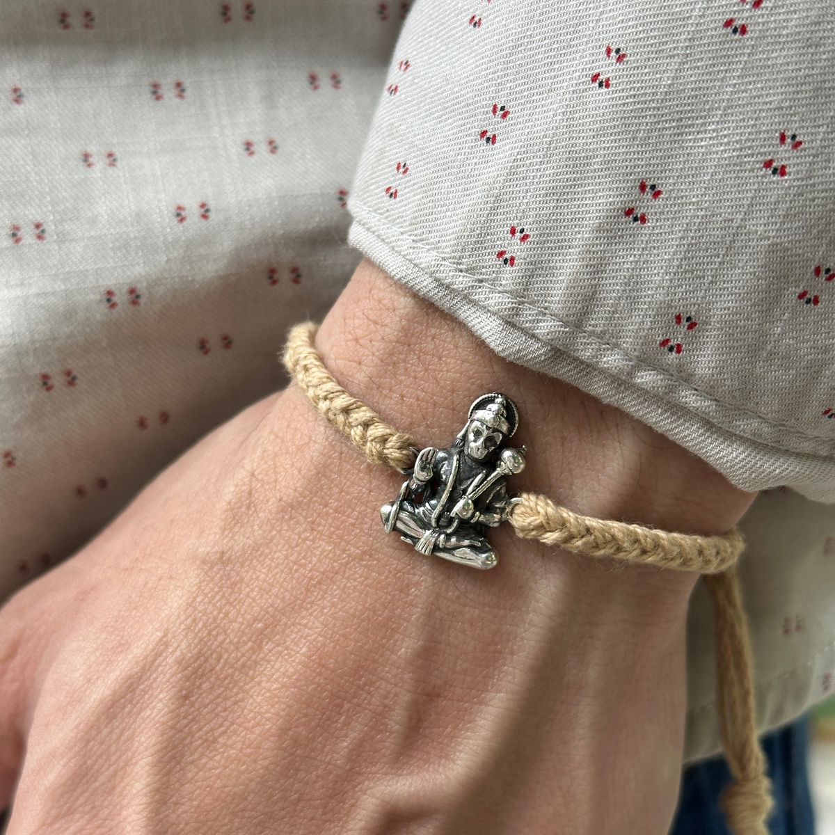 Hanuman Silver Bracelet Rakhi
