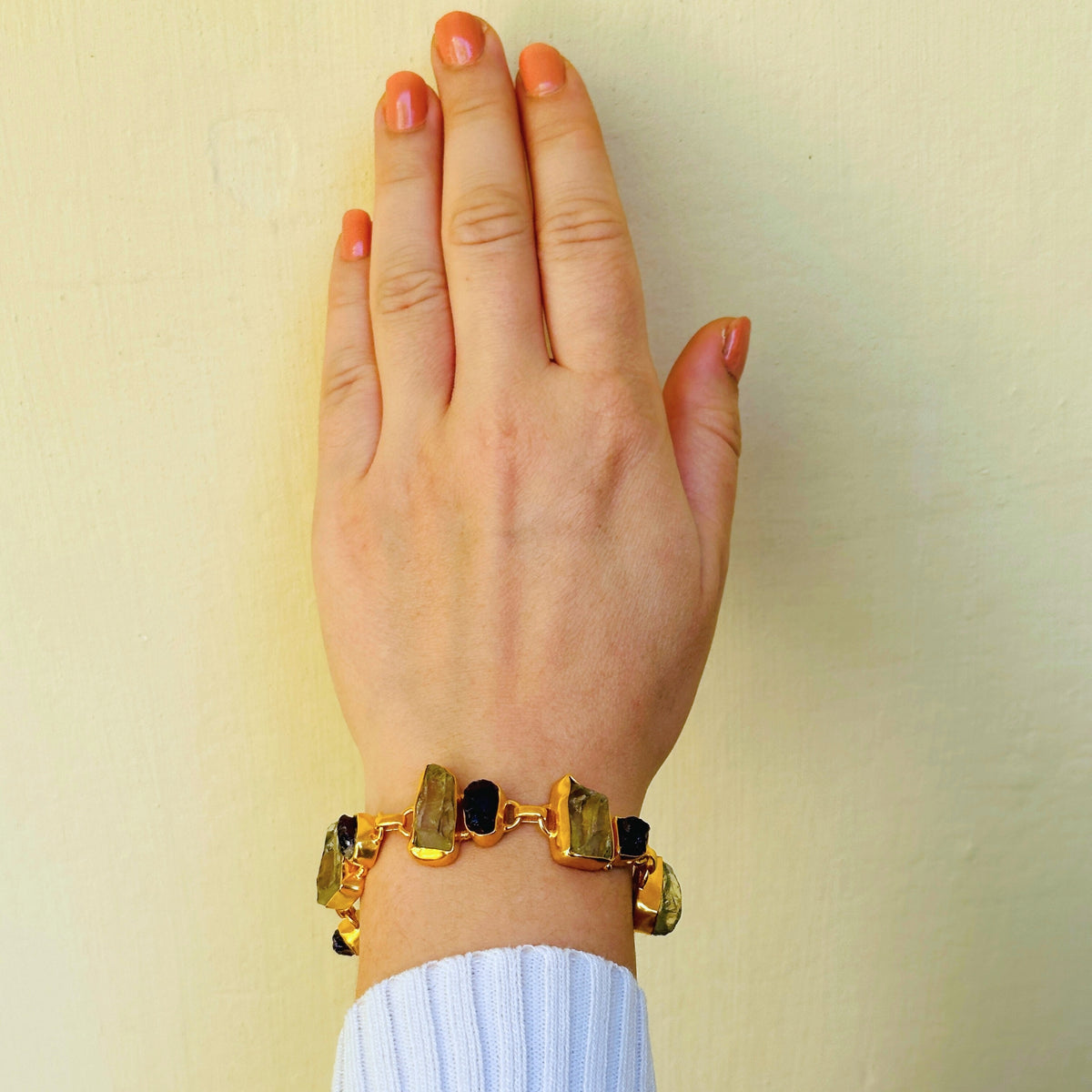 Sarah 18K Gold Plated  Silver 925 Colorstone Bracelet