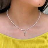 Kirae Crystal Quartz Gold Plated Silver 925 Necklace