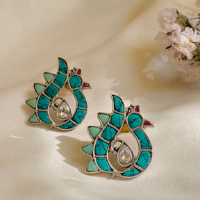 Nandini Turquoise stud earrings