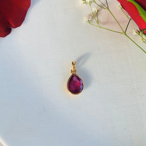 Alex Tourmaline 18K Gold Plated Silver 925 Love Pendant