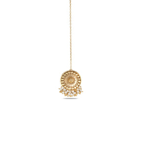Aroha 18K Gold Plated Silver 925 Maang Tikka
