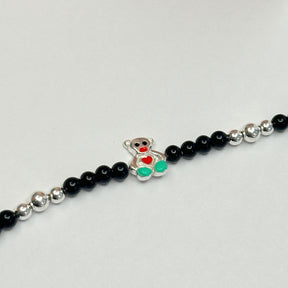 Teddy Silver 925 Kids Nazar Bracelet
