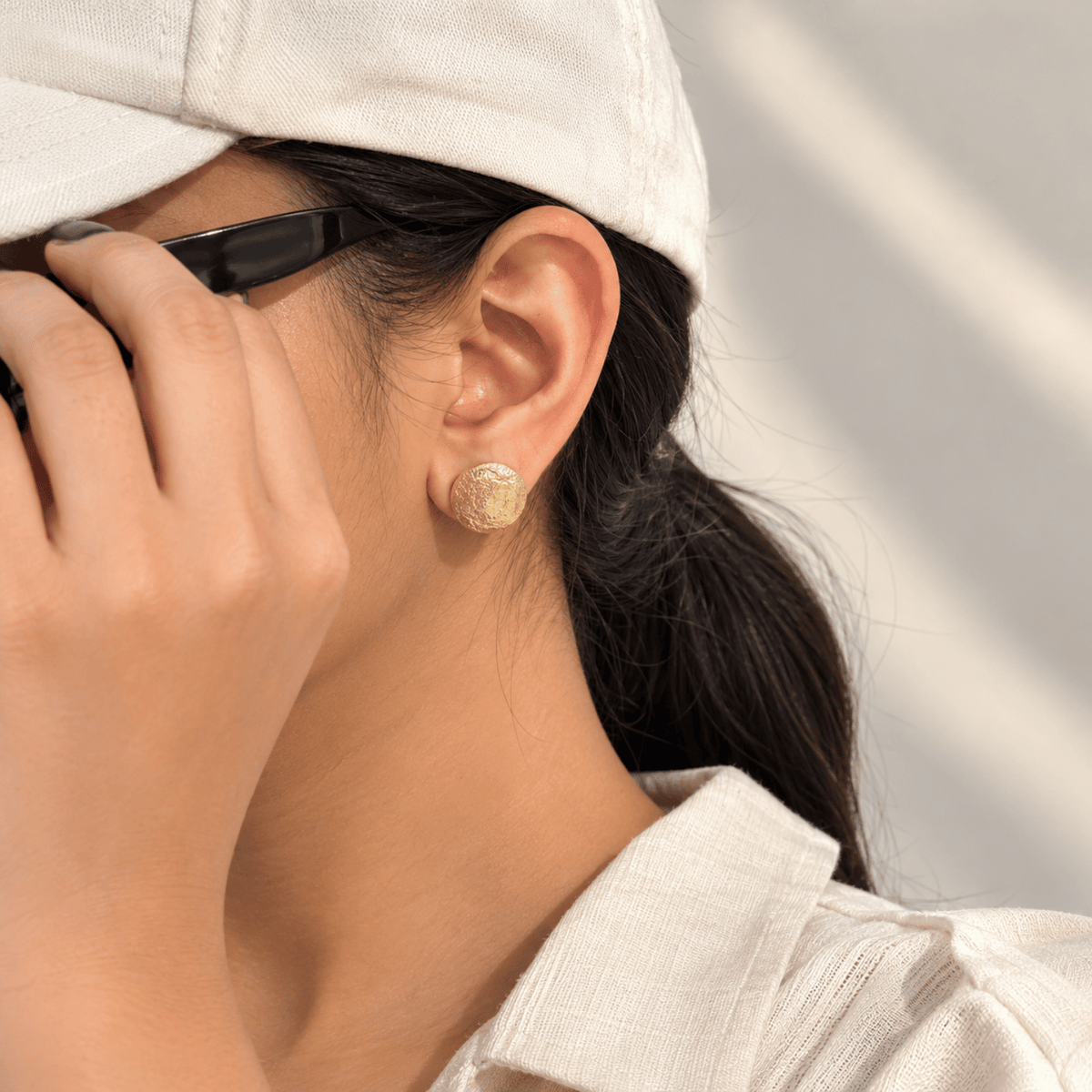 Isabella Gold Plated Silver Studs