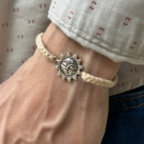 Sun Charm Silver 925 Bracelet Rakhi