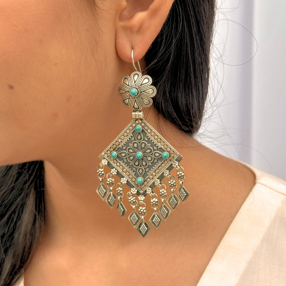 Bhavin Traditional Silver 925 Earrings