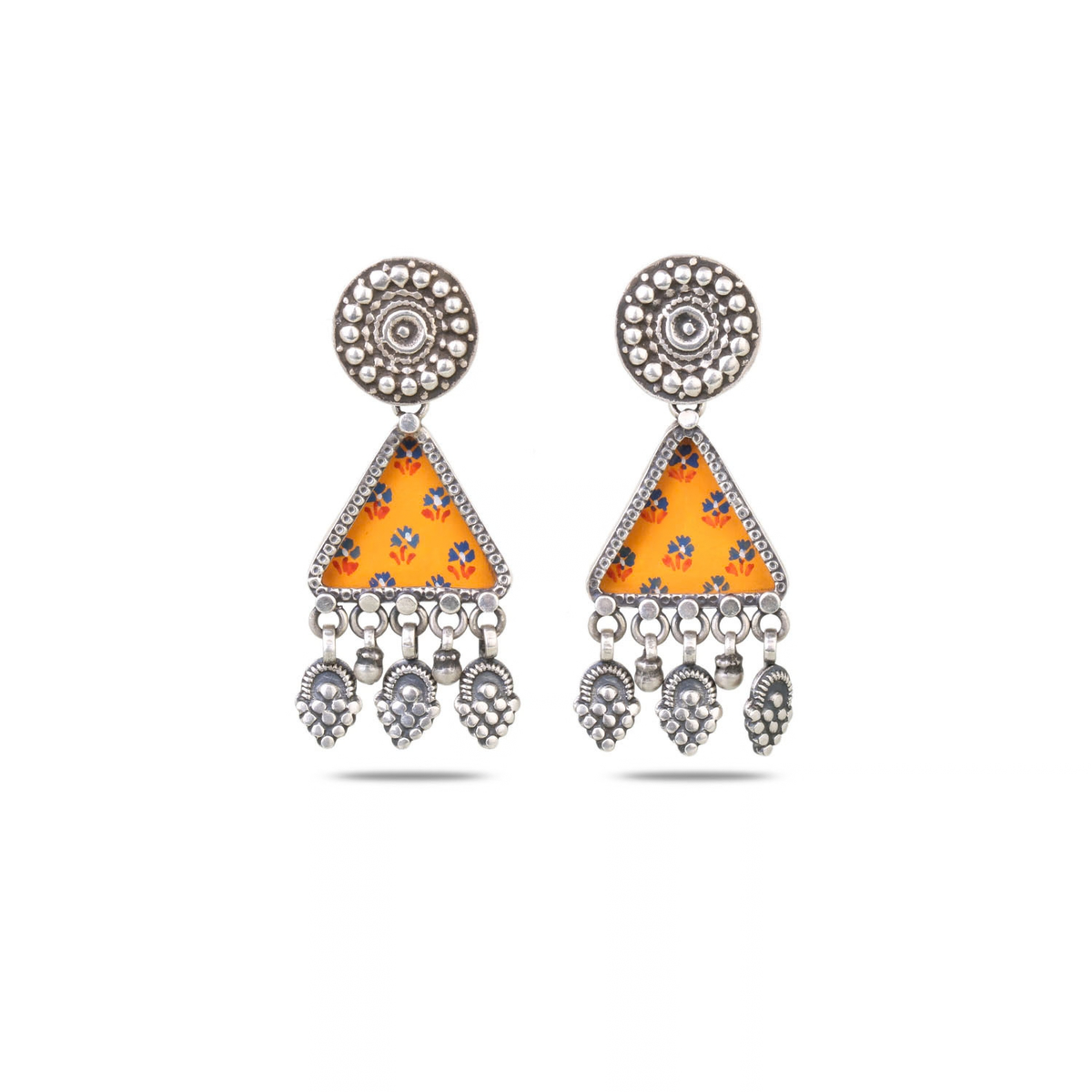 Irja Silver 925 Handpainted Earrings