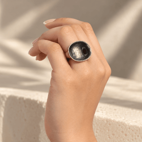 Uniquely Earthy Silver 925 Ring