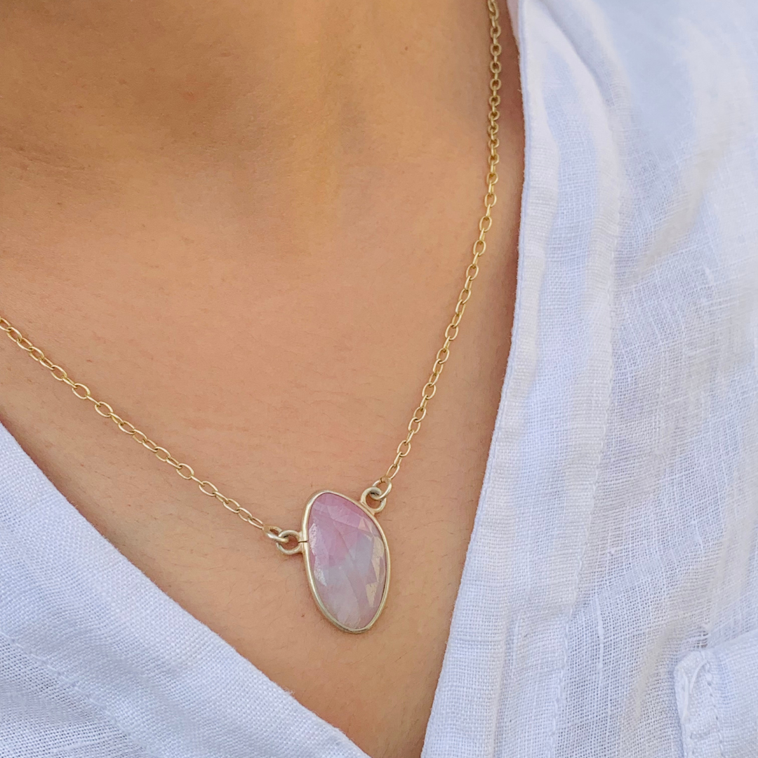 Azalea Gold Plated Silver Necklace